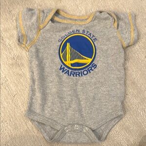 Golden State Warriors Gray Baby Onesie